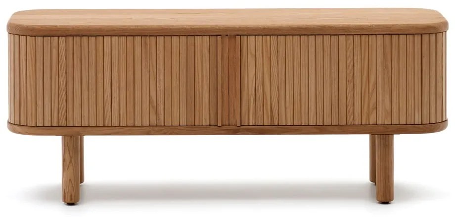 Szafka pod TV w dekorze jesionu w naturalnym kolorze 120x50x40 cm Mailen – Kave Home