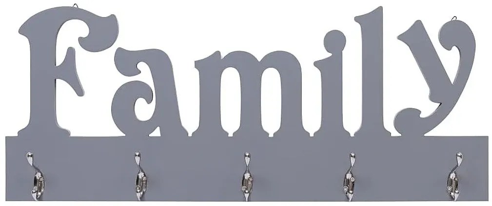 Szary wieszak ścienny na ubrania R4-E63