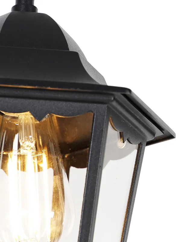 Zewnetrzna Klasyczna lampa wisząca zewnętrzna czarna IP44 - Havana Up klasyczny/Antyczny Oswietlenie zewnetrzne
