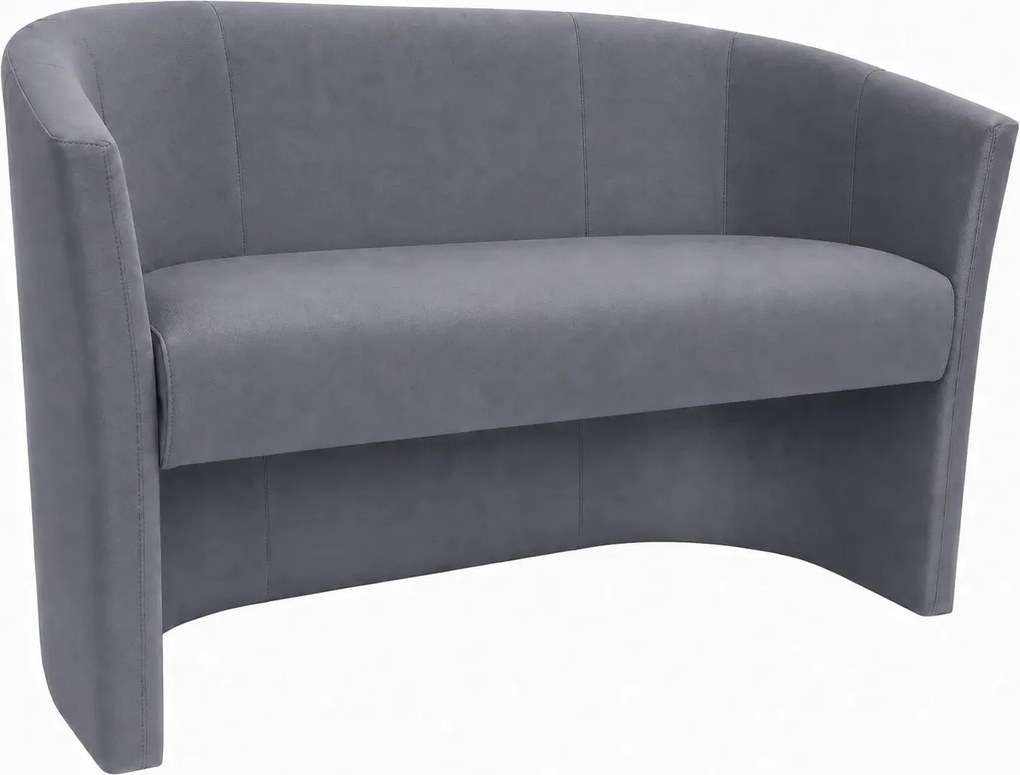 Sofa CLUB tapicerowana : Kolor tkaniny - VELVET - BL14, Typ tkaniny - Velvet