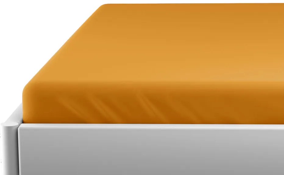 PrzytulneMieszkanie.pl Jersey Prześcieradło dla dziecka morelowe 60 x 120 cm