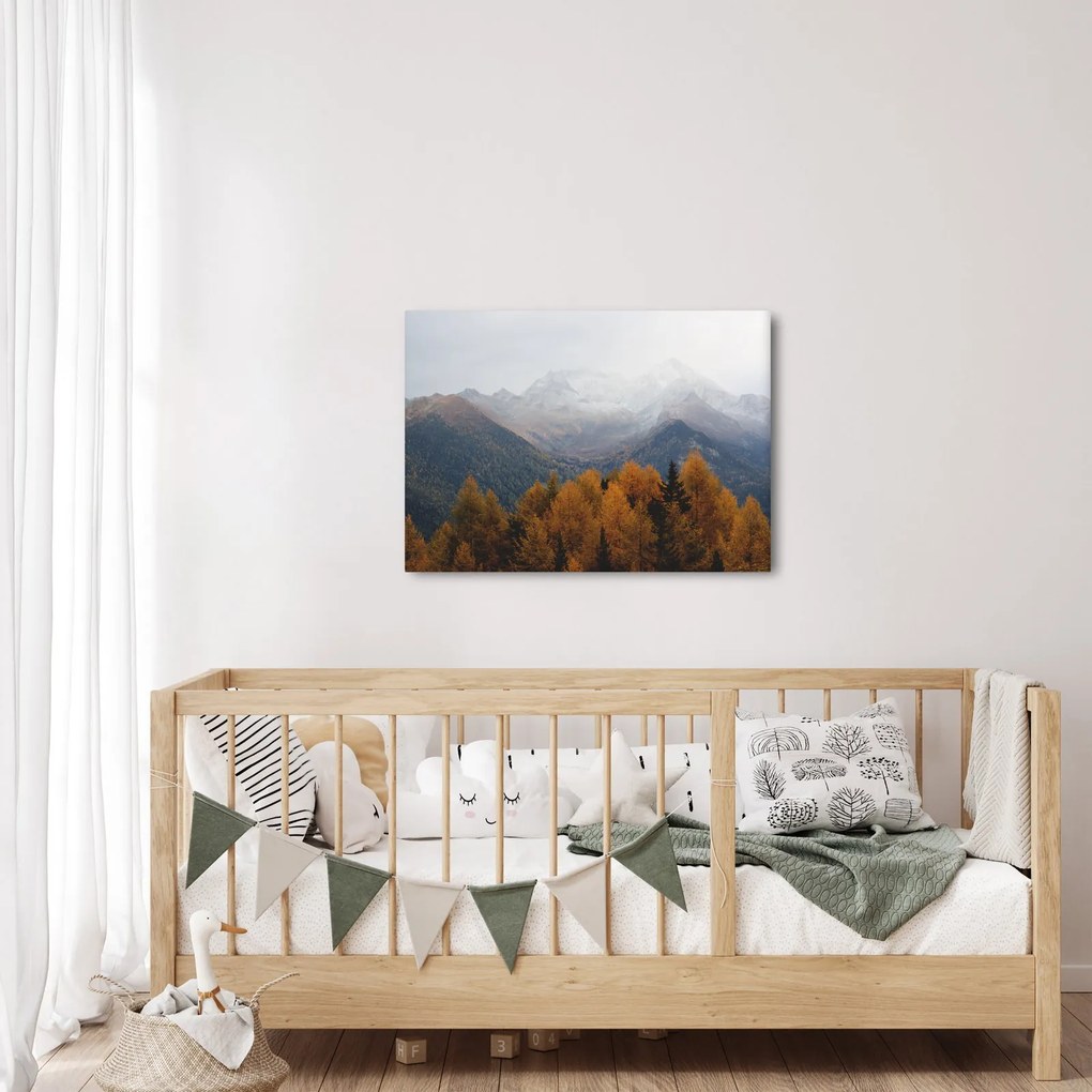Obraz - Widok na grzbiety górskie (70x50 cm)