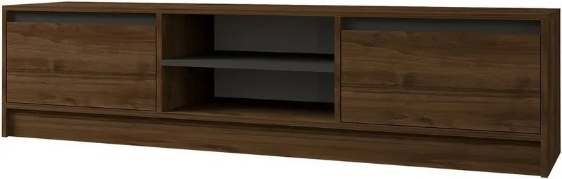 Stolik pod telewizor Olca Walnut and Anthracite
