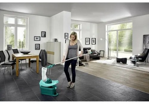 Leifheit Mop podłogowy Profi z wiadrem z integrowanymi kółkami 55096