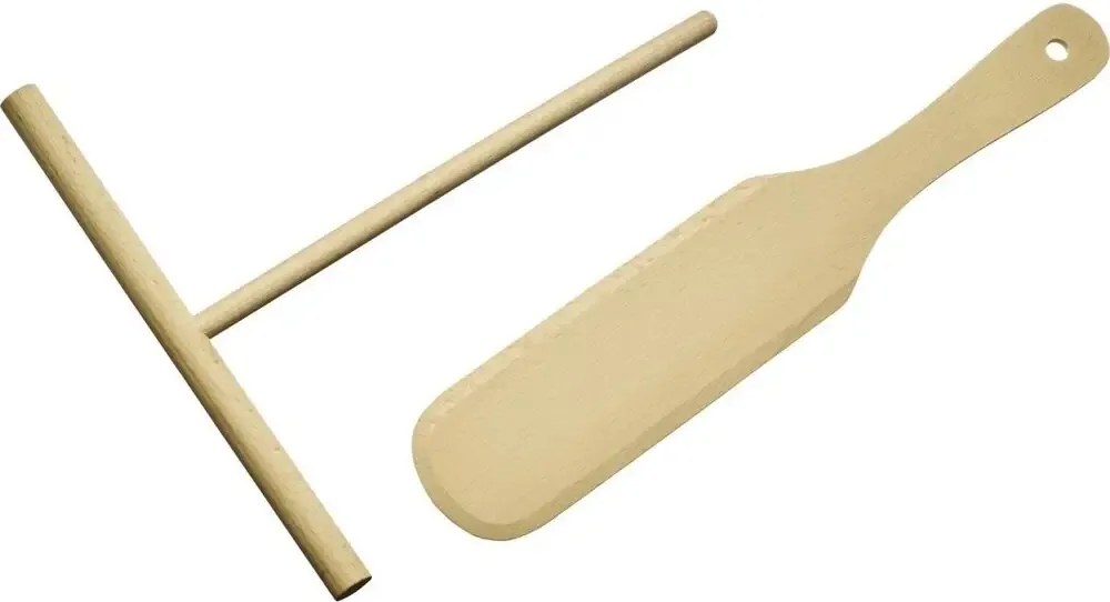 Westmark Drewniana łopatka do naleśników z rozcieraczem
