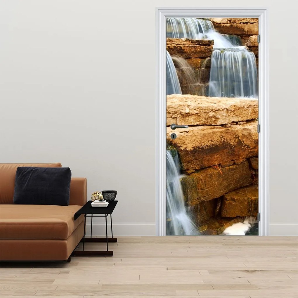 Fototapeta na drzwi - Wodospady (95x205cm)
