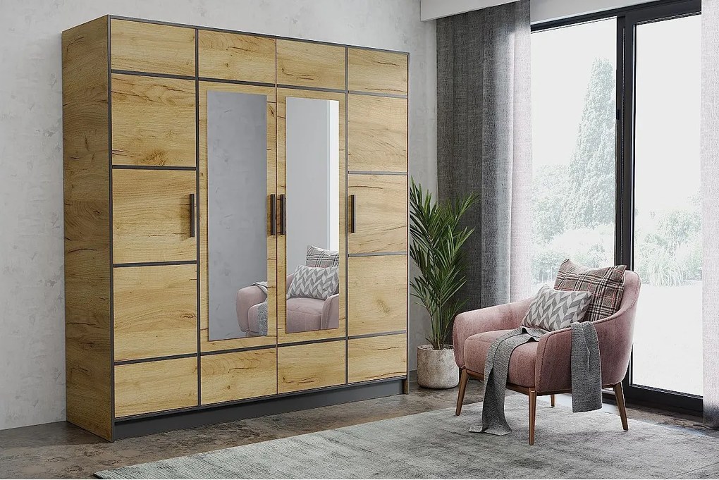 Szafa czterodrzwiowa ROJ 4D Biały