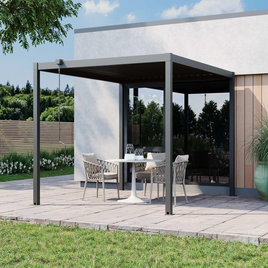 PRIMEYARD 3x2,5m Pergola Deluxe, lamelowa, antracyt - (GFPV01105)