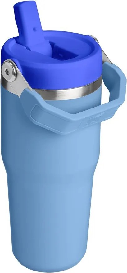Niebieski termos ze stali nierdzewnej 410 ml IceFlow™ Flip Straw 2.0 Tumbler Blue Sky – Stanley