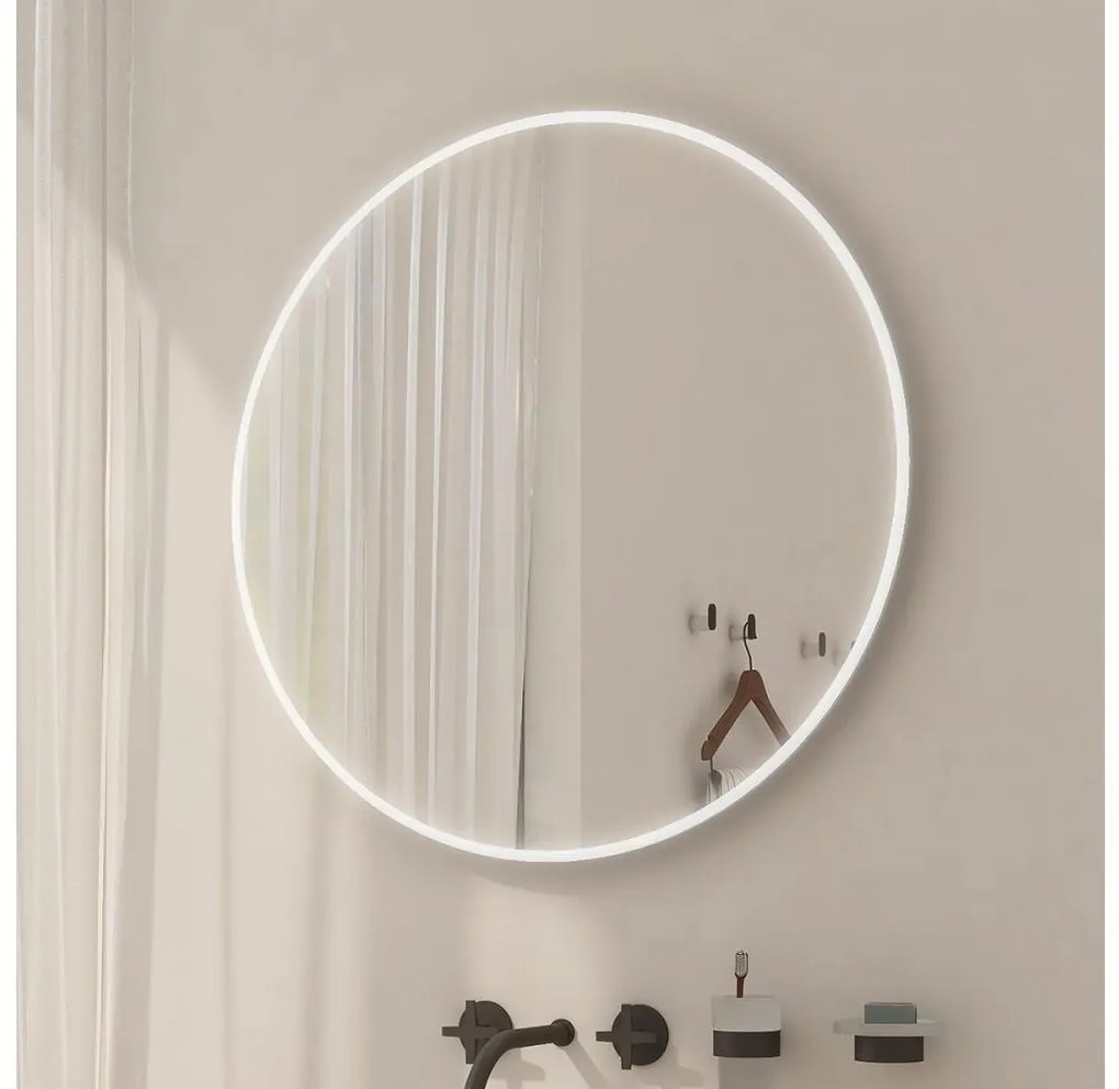 NIMCO ZP 26000R - LED podświetlane lustro łazienkowe 6500K śr. 60 cm IP44