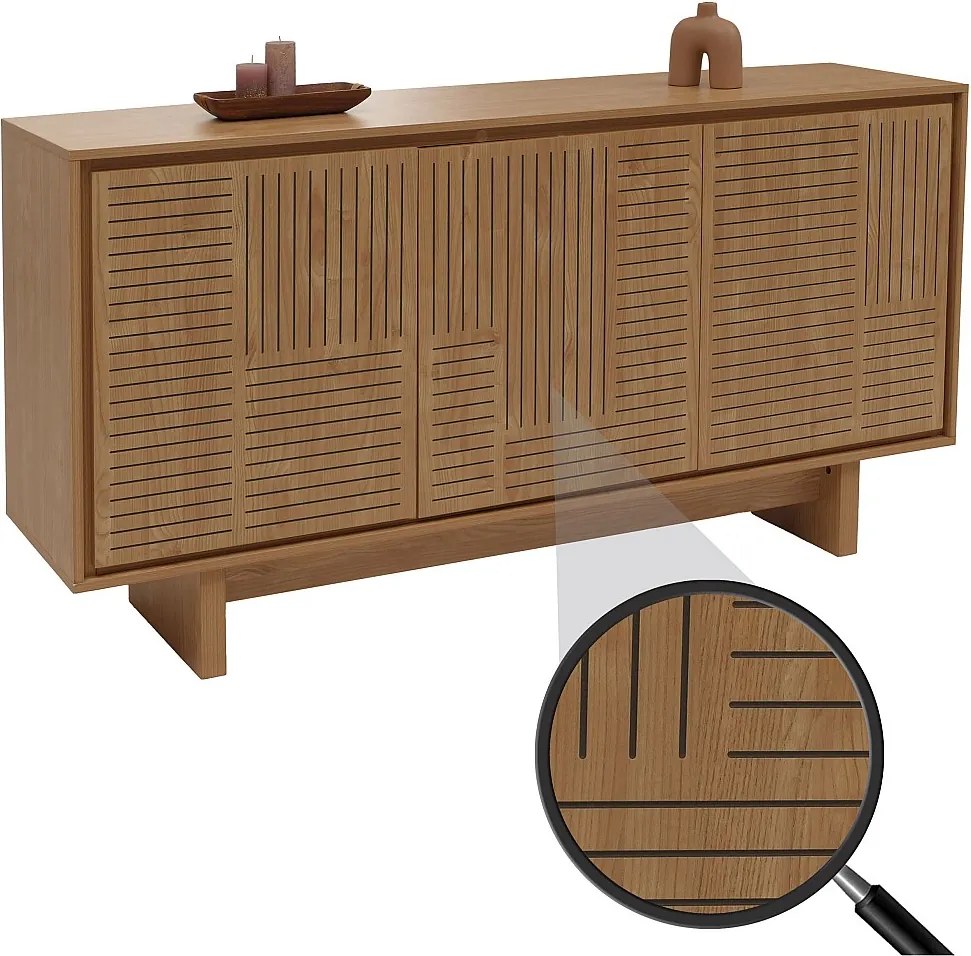 Kredens MCW-O35,  jesion naturalny