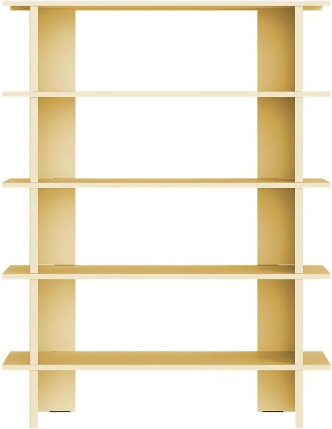 Żółty metalowy regał 120x156x37 cm Hes – noo.ma