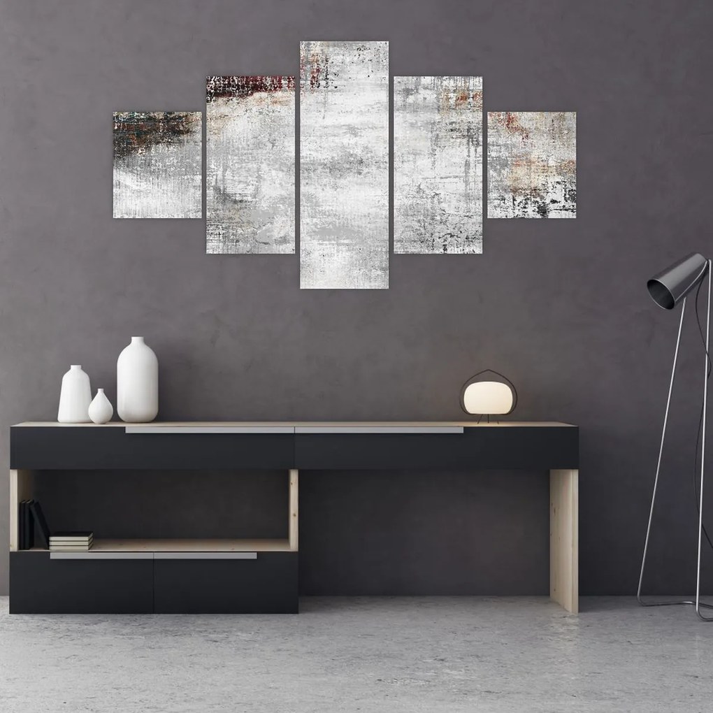 Obraz - Abstrakcyjne teksturowane płótno (125x70 cm)