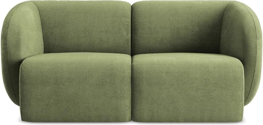 Zielona sofa z tkaniny szenilowej 174 cm Lani – Makamii