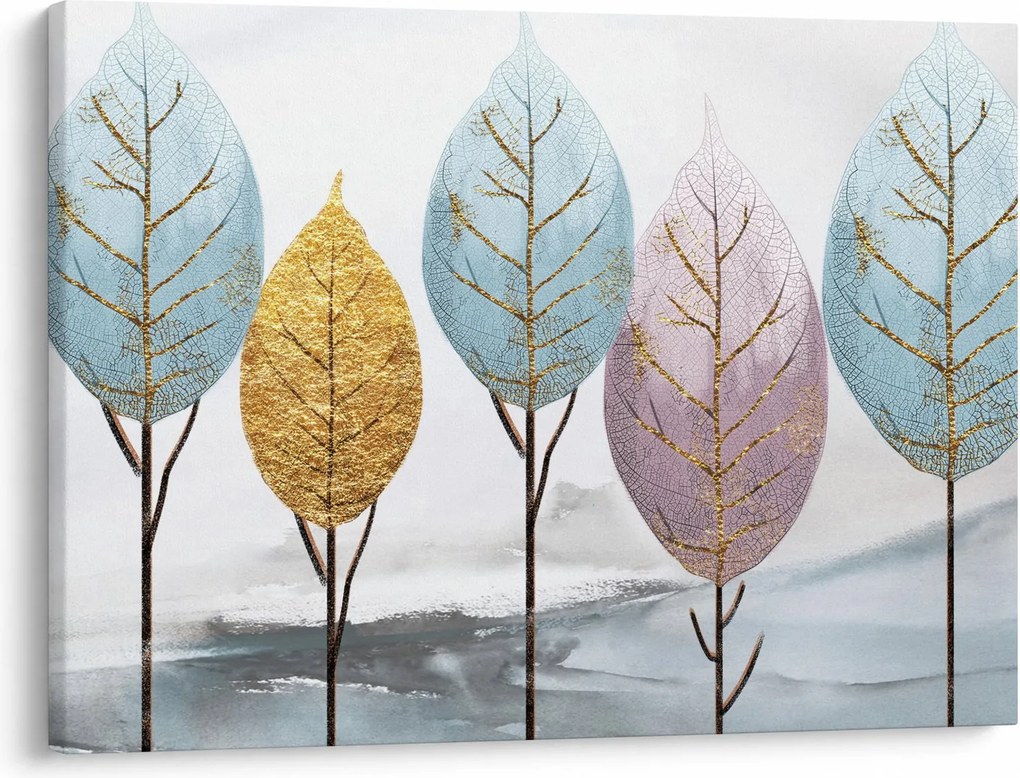 Obraz - Designowe drzewa (70x50 cm)