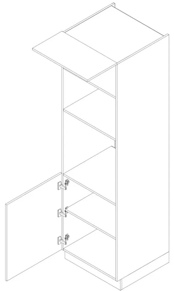 Szafka pod piekarnik i mikrofalę 60 DENIS D60 PK MV/2133 P/L szara STOLKAR