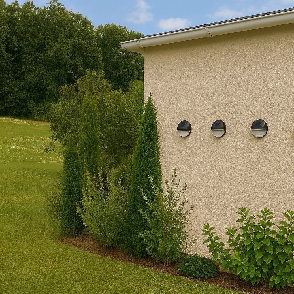 Lampa natynkowa Solarna Wall 6000K IP44