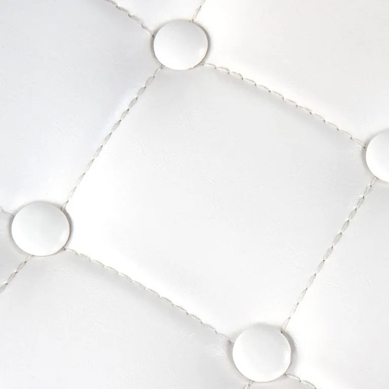 MIADOMODO Fotel Chesterfield z taboretem - biały