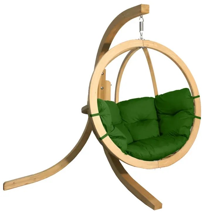 Zielony fotel wiszący jajo C5-K63