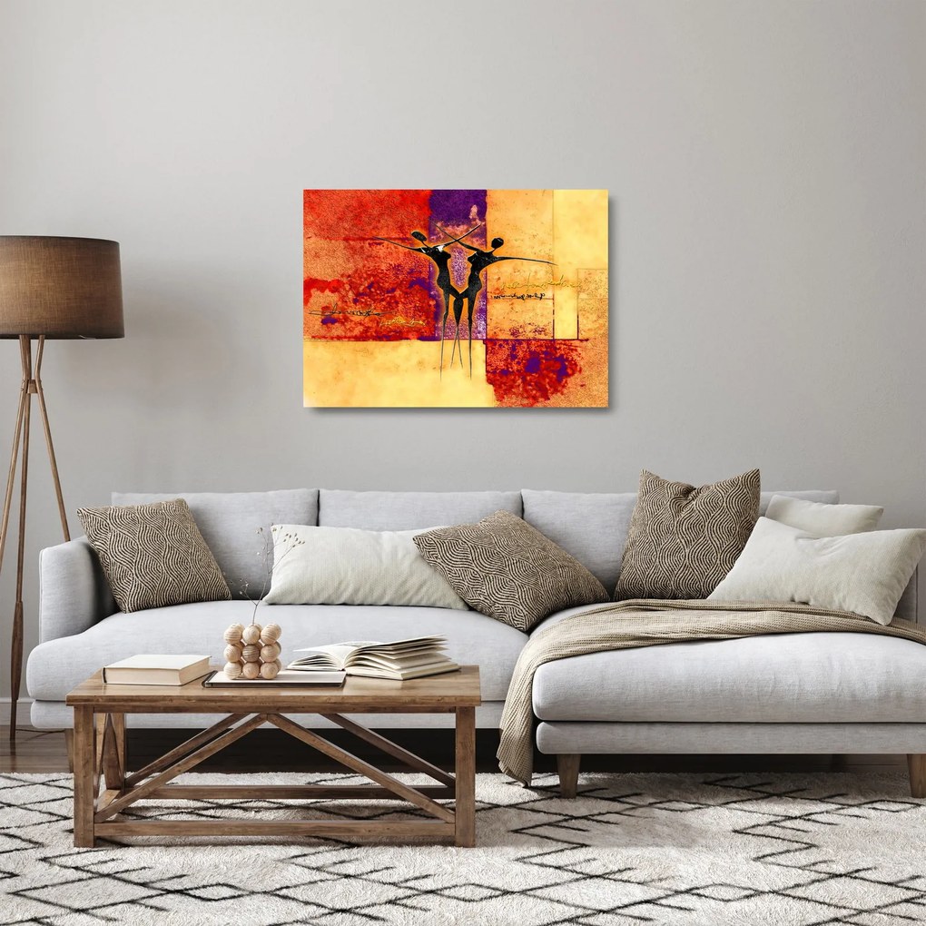 Obraz na szkle - Afrykańskie boginie (70x50 cm)