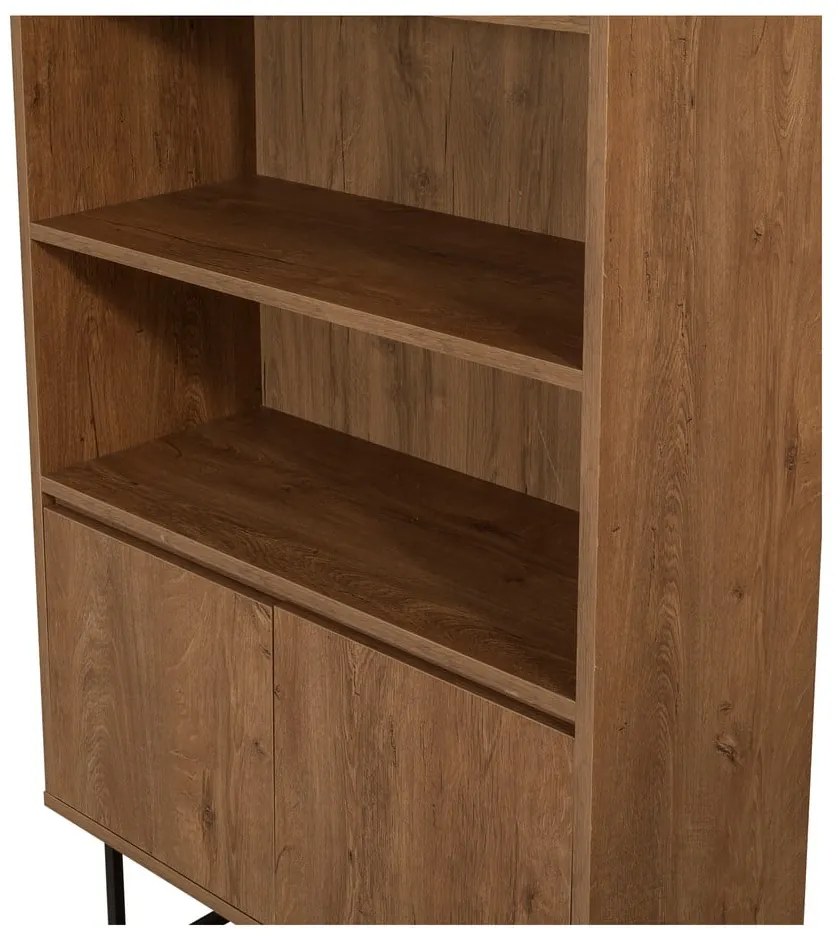 Regał w dekorze orzecha 80x182 cm Rodez – Kalune Design