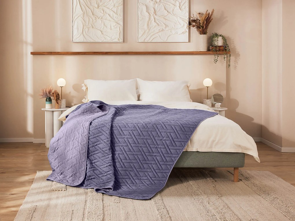 KOC I NARZUTA 2W1 DORMEO ESSENTIALS 140x200 cm ROSE1