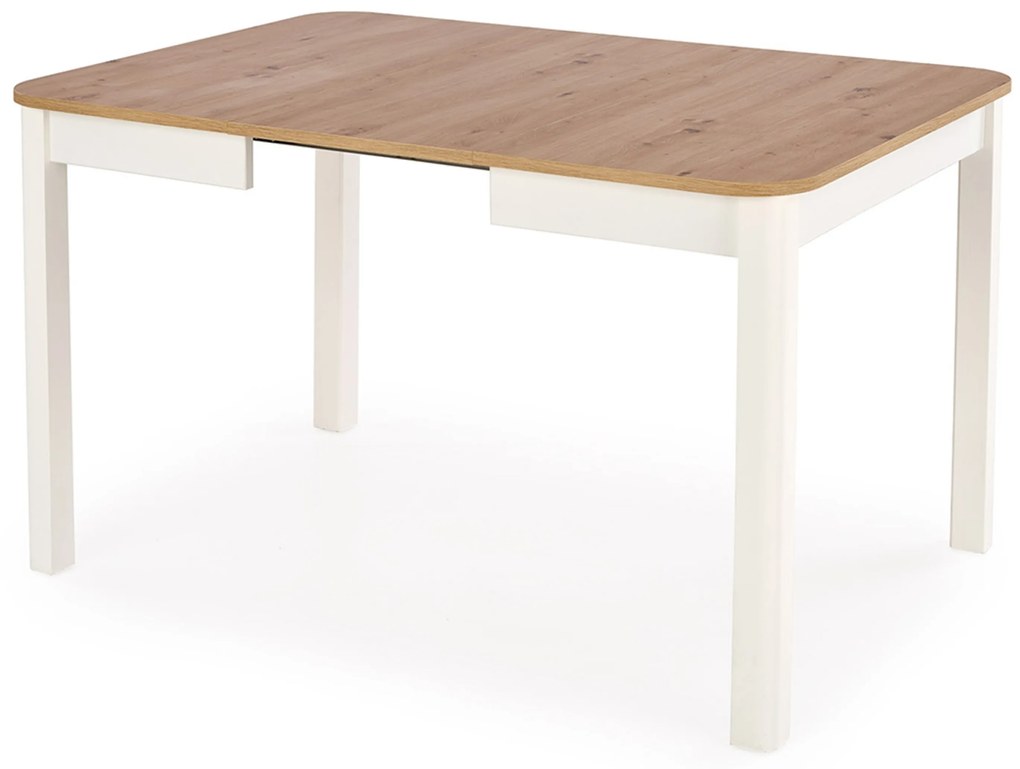 Stół rozkładany Biatro 90-130x90 - dąb artisan / biały