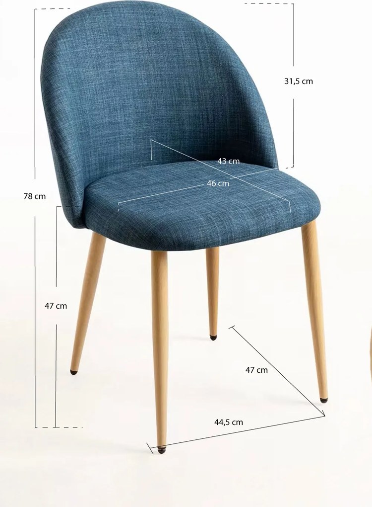 Krzeso z tkaniny Vint