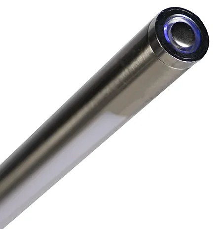 Nowoczesna lampa stojąca ze stali z wbudowanym LED - Berdien Nowoczesny Oswietlenie wewnetrzne