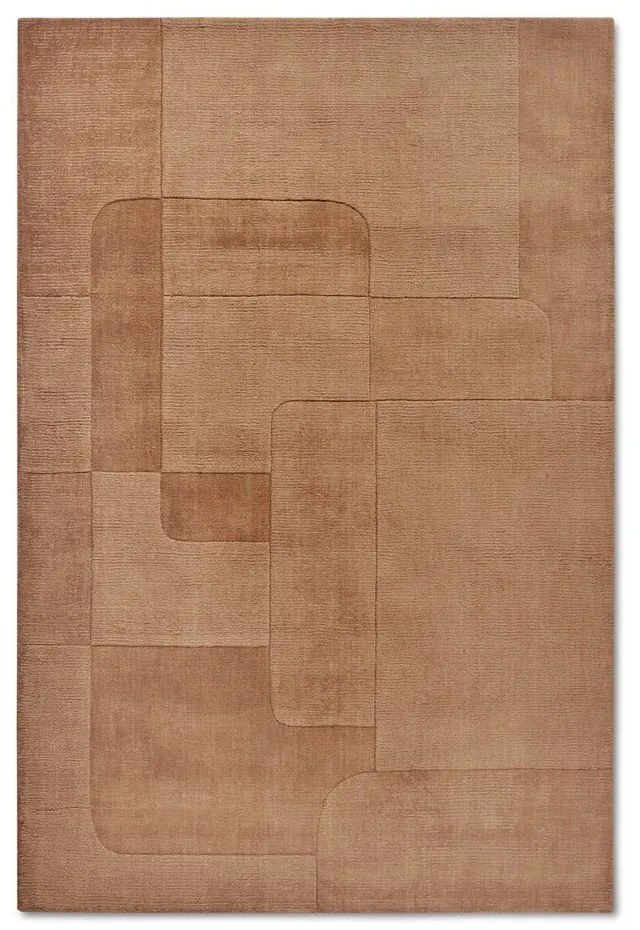 Brązowy wełniany dywan tkany ręcznie 120x170 cm Charlotte – Villeroy&amp;Boch