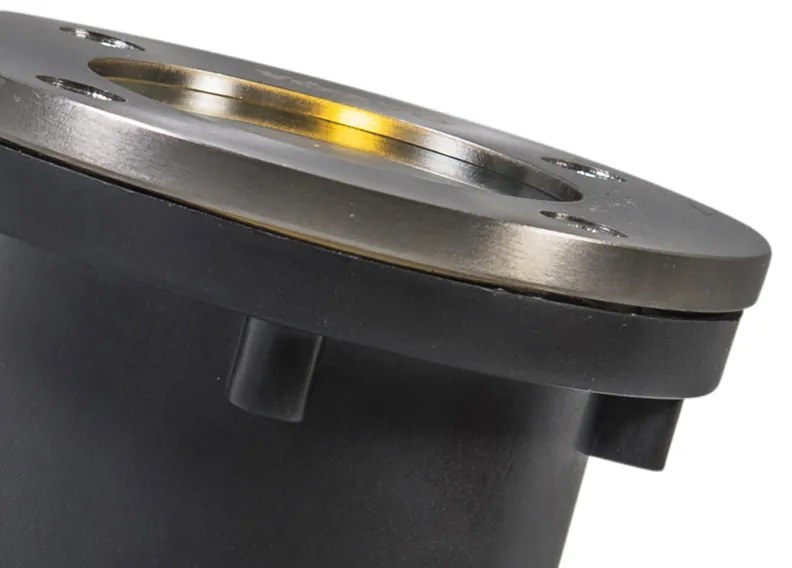 Zewnetrzna Zestaw 6 Nowoczesnych lamp naziemnych ze stali nierdzewnej - Basic Round Nowoczesny Oswietlenie zewnetrzne