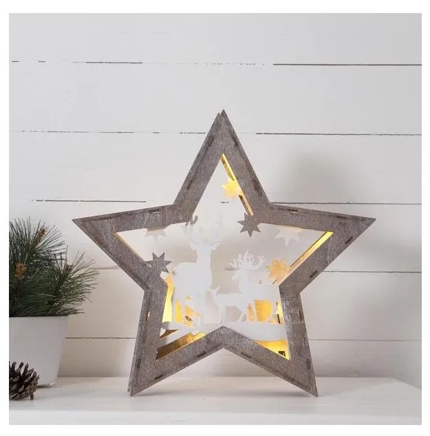 Eglo 410414 - LED Dekoracja bożonarodzeniowa FAUNA 10xLED/0,03W/2xAA