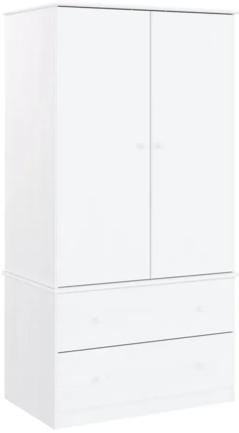 Klasyczna biała drewniana szafa D2-K41