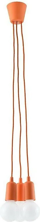 Lampa wisząca DIEGO 3 pomarańczowa