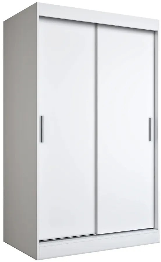 Biała szafa przesuwna 120 cm - Erco 3X