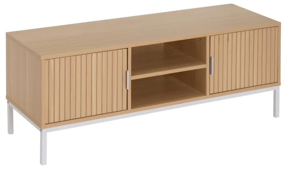 Szafka pod TV w dekorze dębu w naturalnym kolorze 120x45x40 cm Mid-Lines – Casa Selección