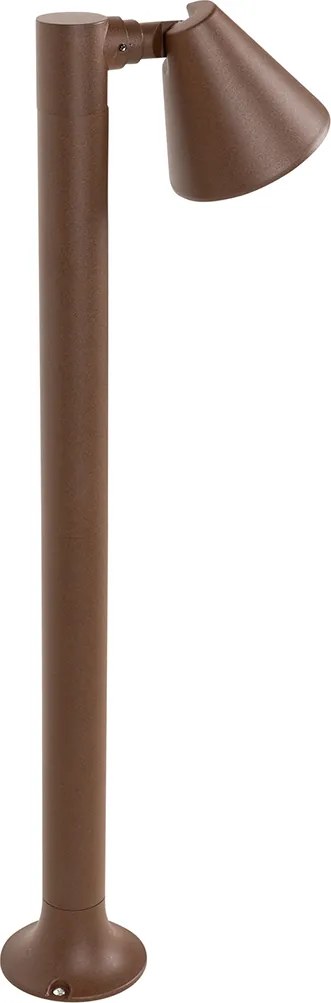 Nowoczesny klosz ogrodowy brązowo-rdzawy 60 cm IP44 regulowany - Ciara