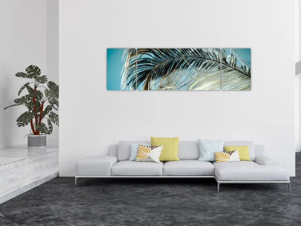 Obraz pióra (170x50 cm)