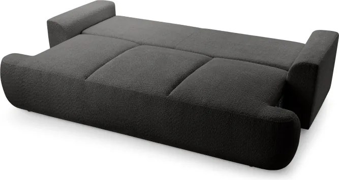 Sofa VELO z funkcja spania i pojemnikiem GRAFITOWY CORAL 60