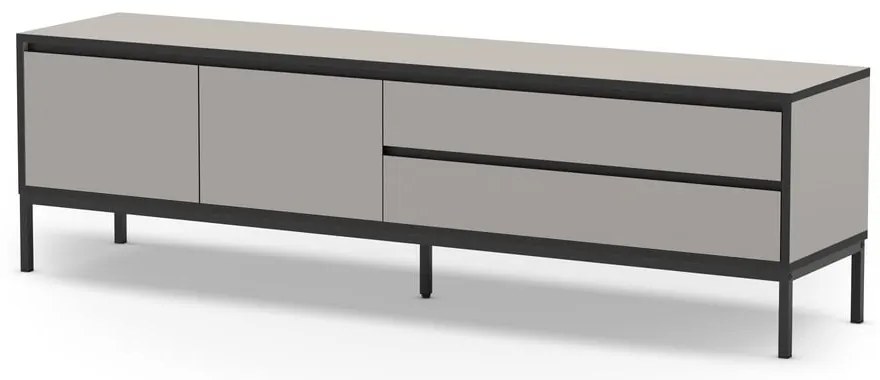 Szarobeżowa szafka pod TV 180x55 cm Lorenza – Marckeric