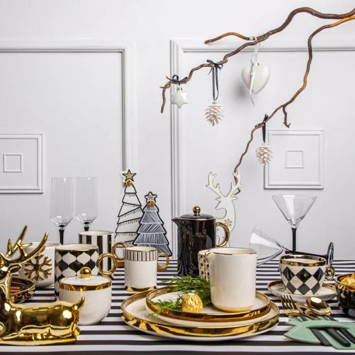 Altom Porcelanowy talerz deserowy Palazzo 21 cm, biały