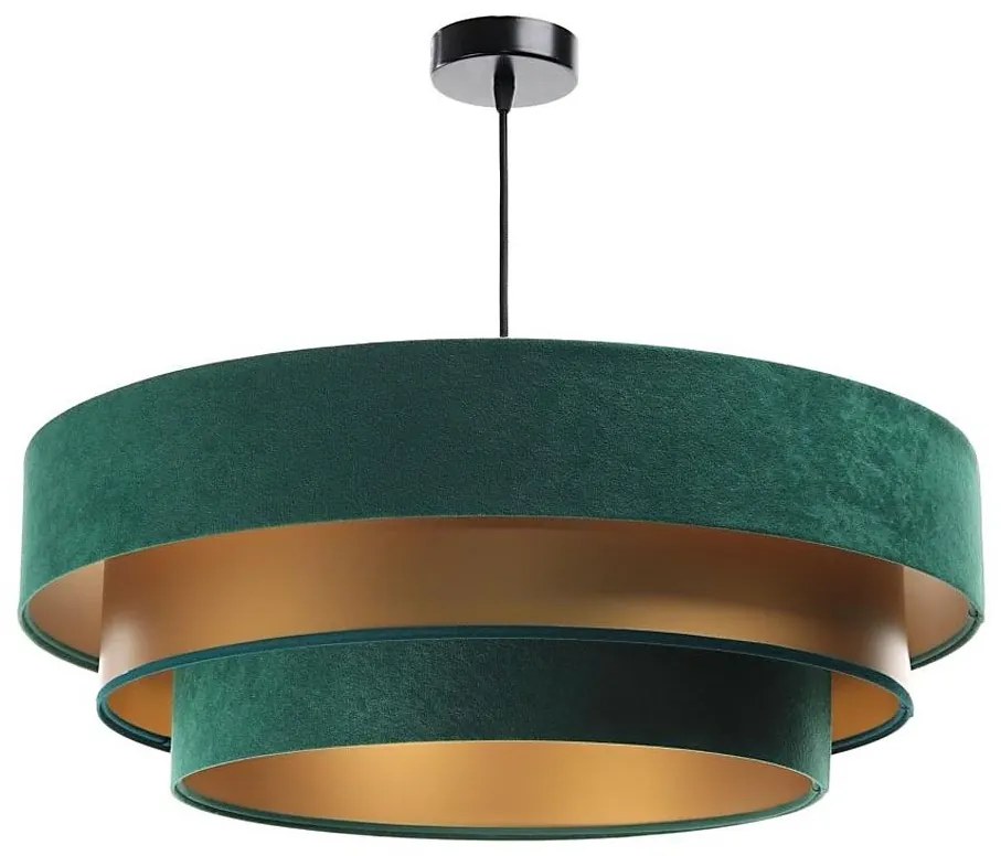 Lampa wisząca TRINITI 1xE27/60W/230V zielono-złota