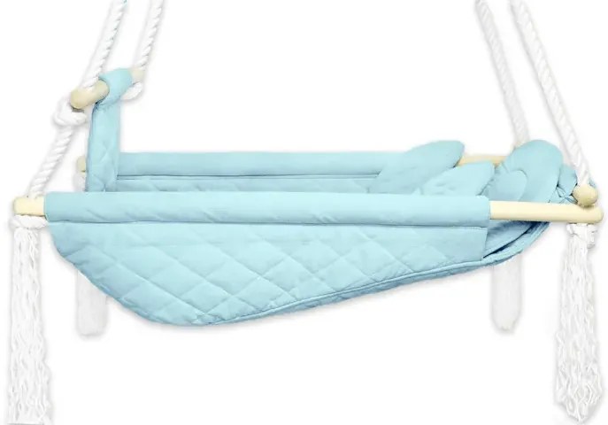 Trzy poziomowa huśtawka dziecięca niebieska M9-S46