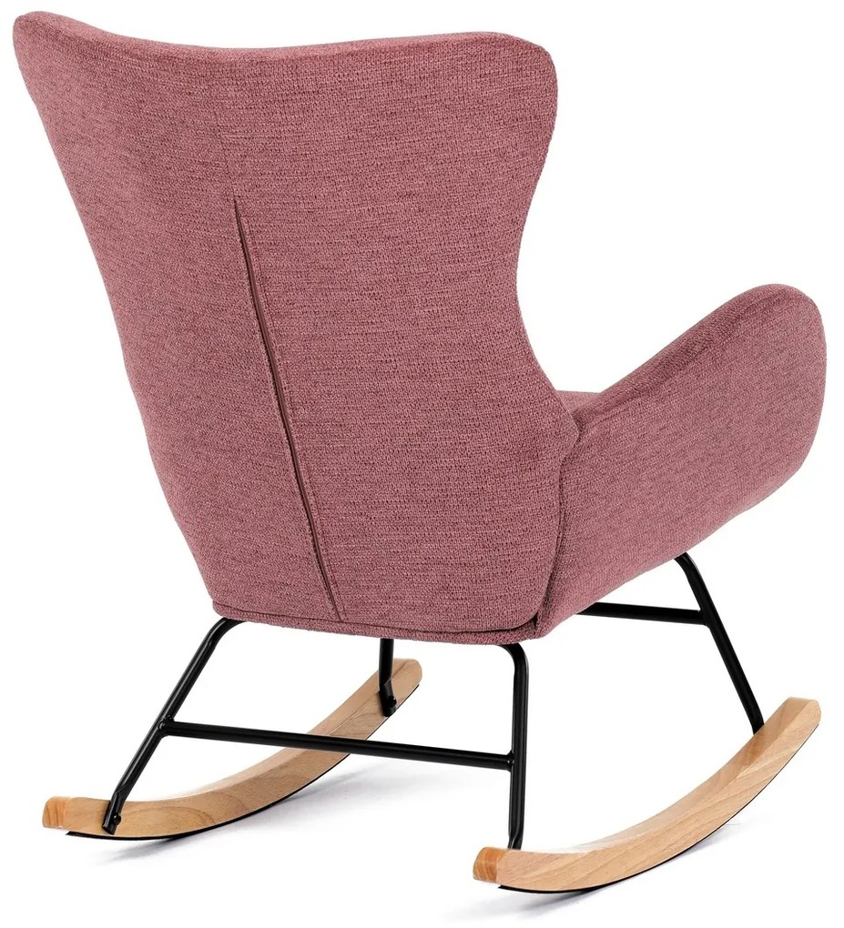 Fotel bujany PINK2, różowy
