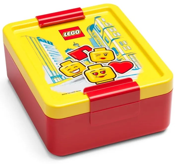 Zestaw żółto-czerwonego pojemnika na lunch i butelki LEGO® Iconic