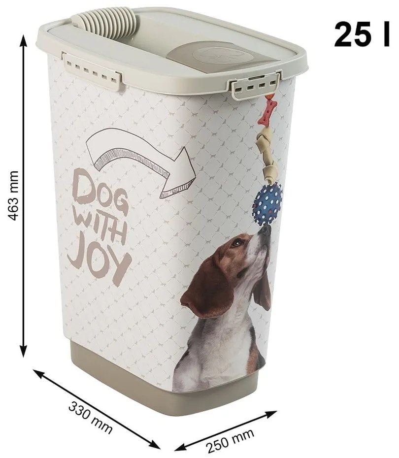 Pojemnik na karmę 25 l Cody – Rotho