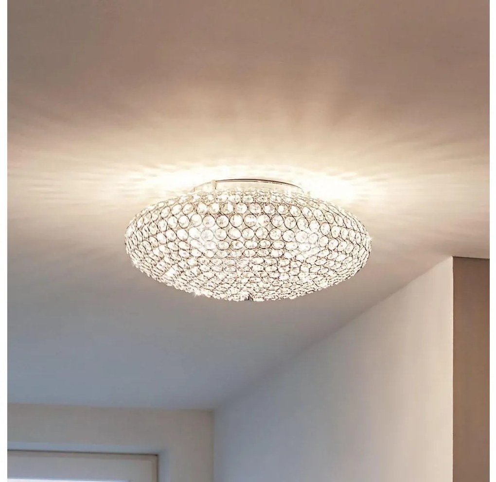 Eglo 95285 - Krzystałowa lampa sufitowa CLEMENTE 3xE27/60W/230V