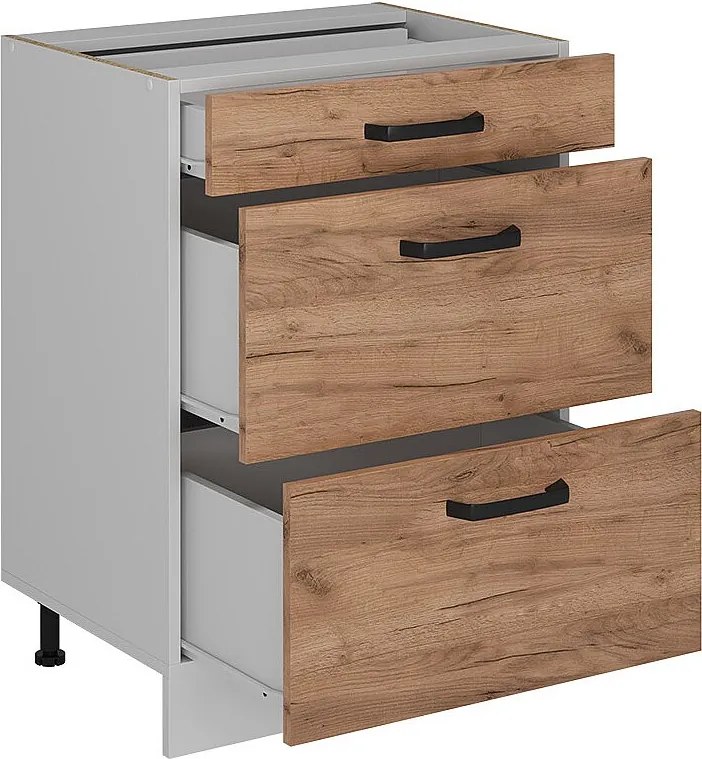 Szafka dolna do kuchni złoty dąb energetyczny 60x46x81.6 r-line