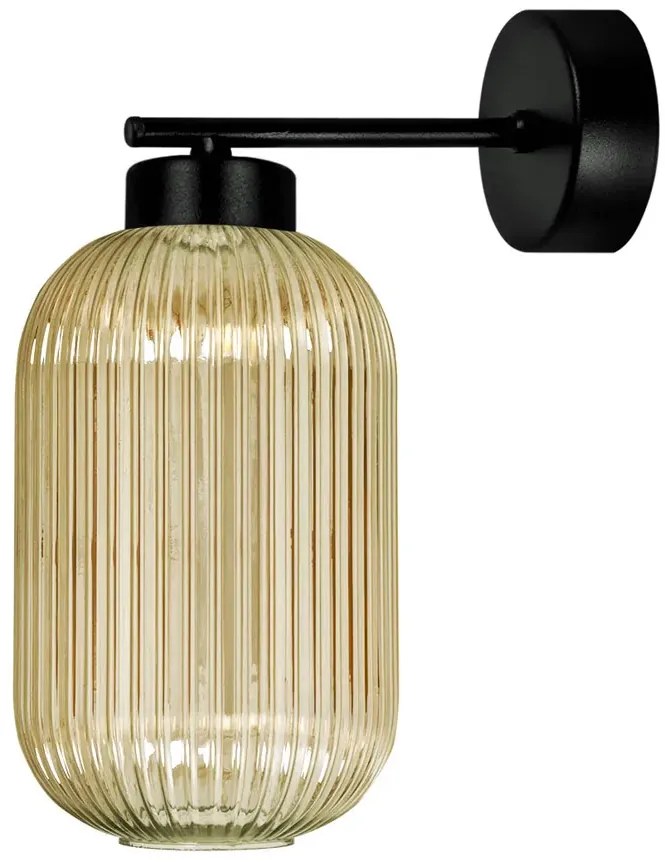 Kinkiet ze szklanym kloszem beżowy K0-B06