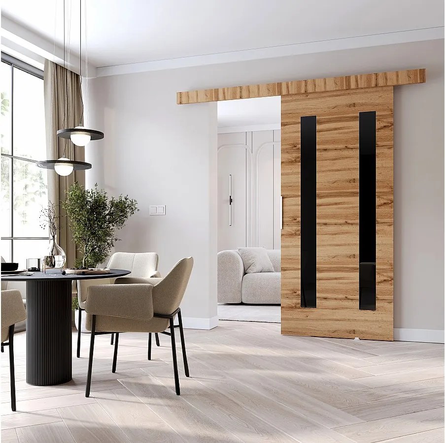 MINIO go for it, Drzwi przesuwne wewnętrzne CLEAN H 106 cm  w kolorze dąb wotan